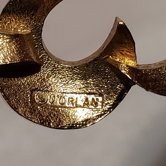 D'Orlan Black Vintage Brooch - Picture 6 of 8